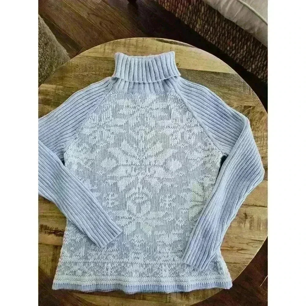 St. John's Bay Fairisle Christmas Turtleneck Sweater Women's Size M - Picture 7 of 12